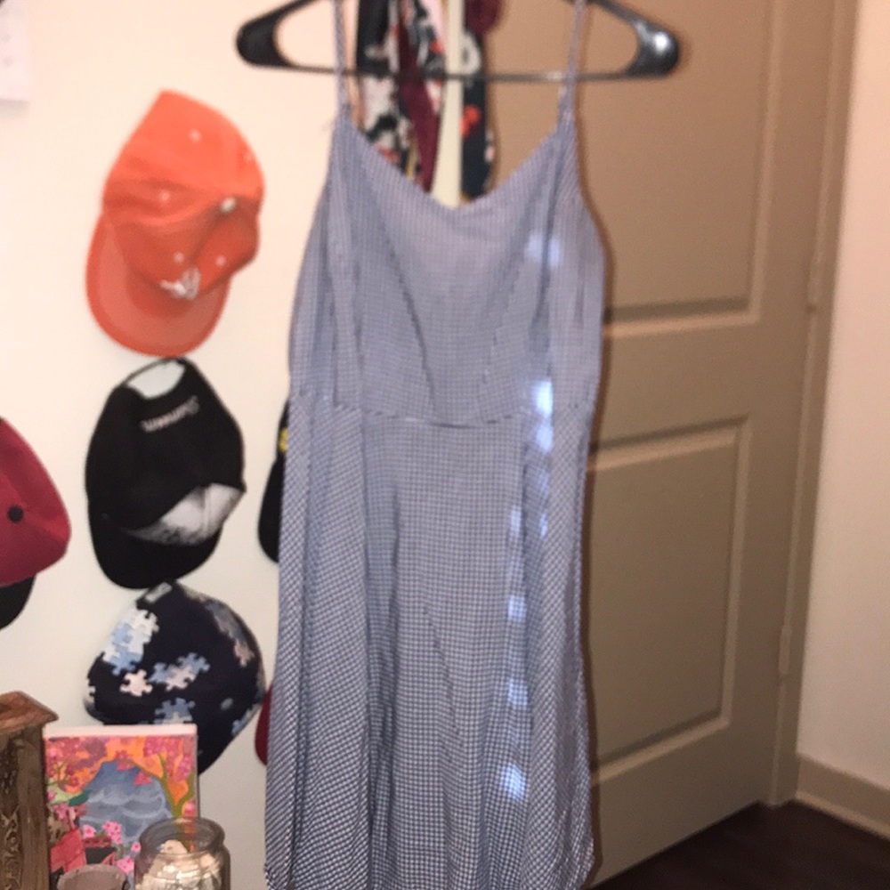Blue plaid sundress